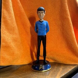 Westland Giftware Bobble Head Star Trek Spock 7 1/2” Resin Figure #21809